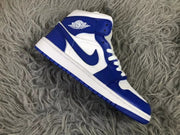 Jordan Air Mid A-J-1 Kentucky White Blue B62-104 Sneakers