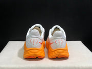 HOKA Clifton 10 Running Shoes in White and Orange