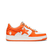 A Bathing Ape BAPE STA Low Sneakers White Orange