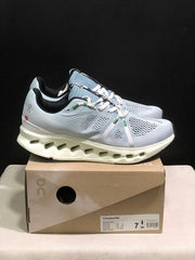 On Cloudsurfer Running Shoes in Mineral and Aloe