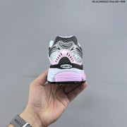 Saucony ProGrid Omni 9 Sneakers in White, Silver & Pink