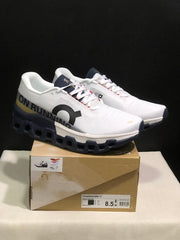 On Cloudmonster 2 Running Shoes, White and Midnight