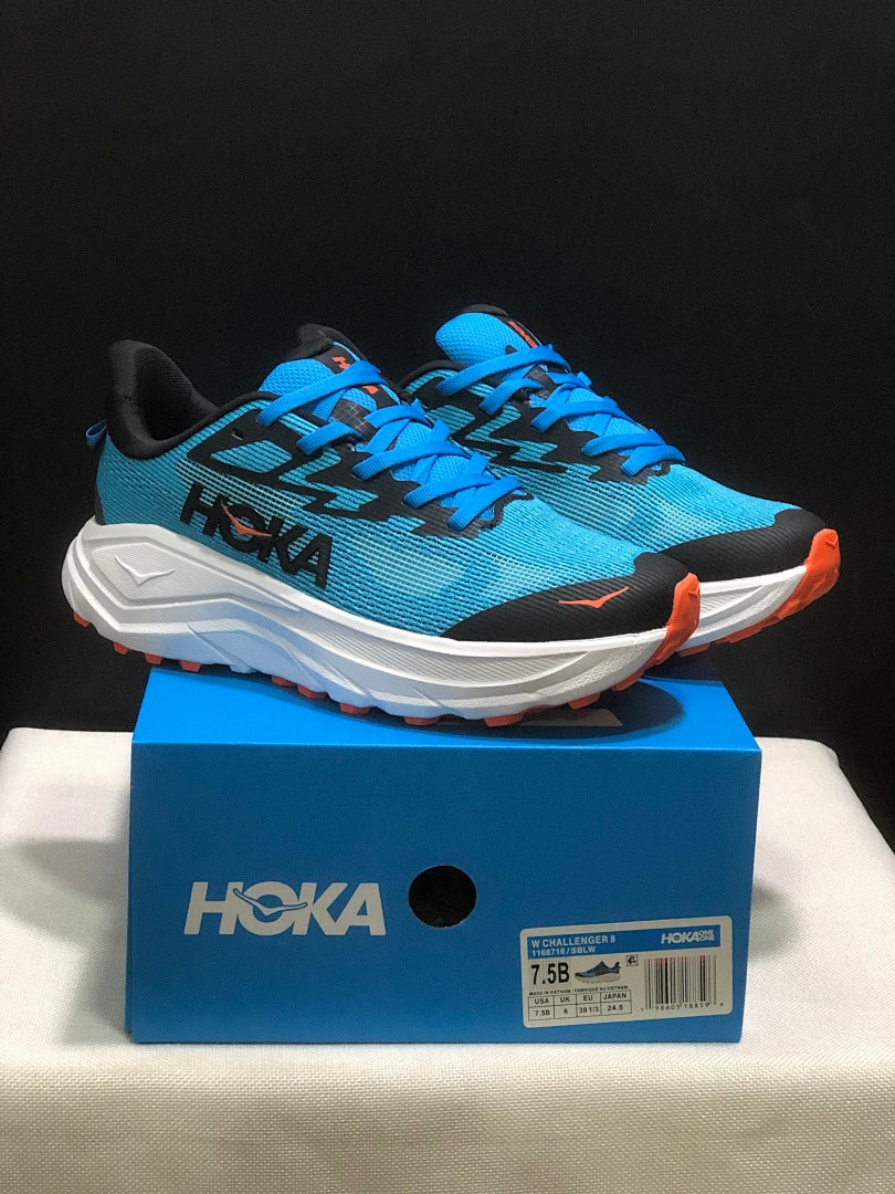 HOKA Challenger 8 Trail Running Shoes in Blue