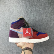 Jordan 1 High Christmas Red Multicolor Sneakers
