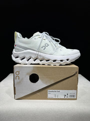 On Cloudsurfer Trail White Trail Running Shoes