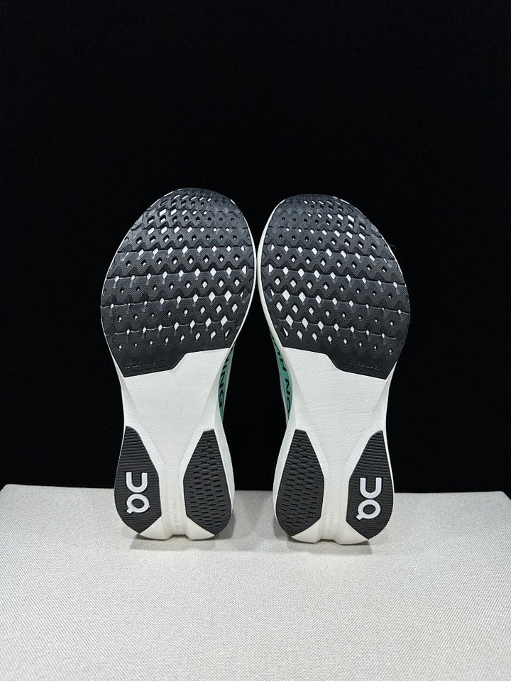 On Cloudboom Strike LS Running Shoes White Light Green