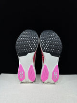 On Cloudboom Strike LS Running Shoes in Pink and White