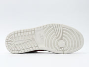 Jordan 1 Low Sneakers, Sail and Red, AO9944-161