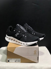 On Cloudsurfer Black and White Running Shoes