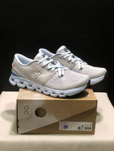 On Cloud X 4 Sneakers in Silver and Blue