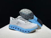 On Cloudsurfer Trail 2 Trail Running Shoes, Grey/Blue
