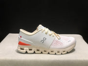 On Cloud X 4 Ivory Salmon Running Sneakers