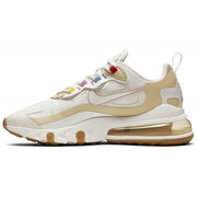Nike Air Max 270 React CQ0208-101 Sneakers, Cream and Tan