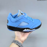 Air Jordan 5 Retro Low UNC Blue Sneakers