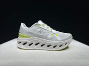 On Cloudeclipse White Green Running Sneakers