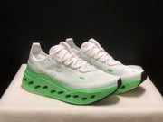 On Cloudsurfer Max White Green Running Shoes