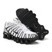 Nike Shox TL Sneakers in White and Red