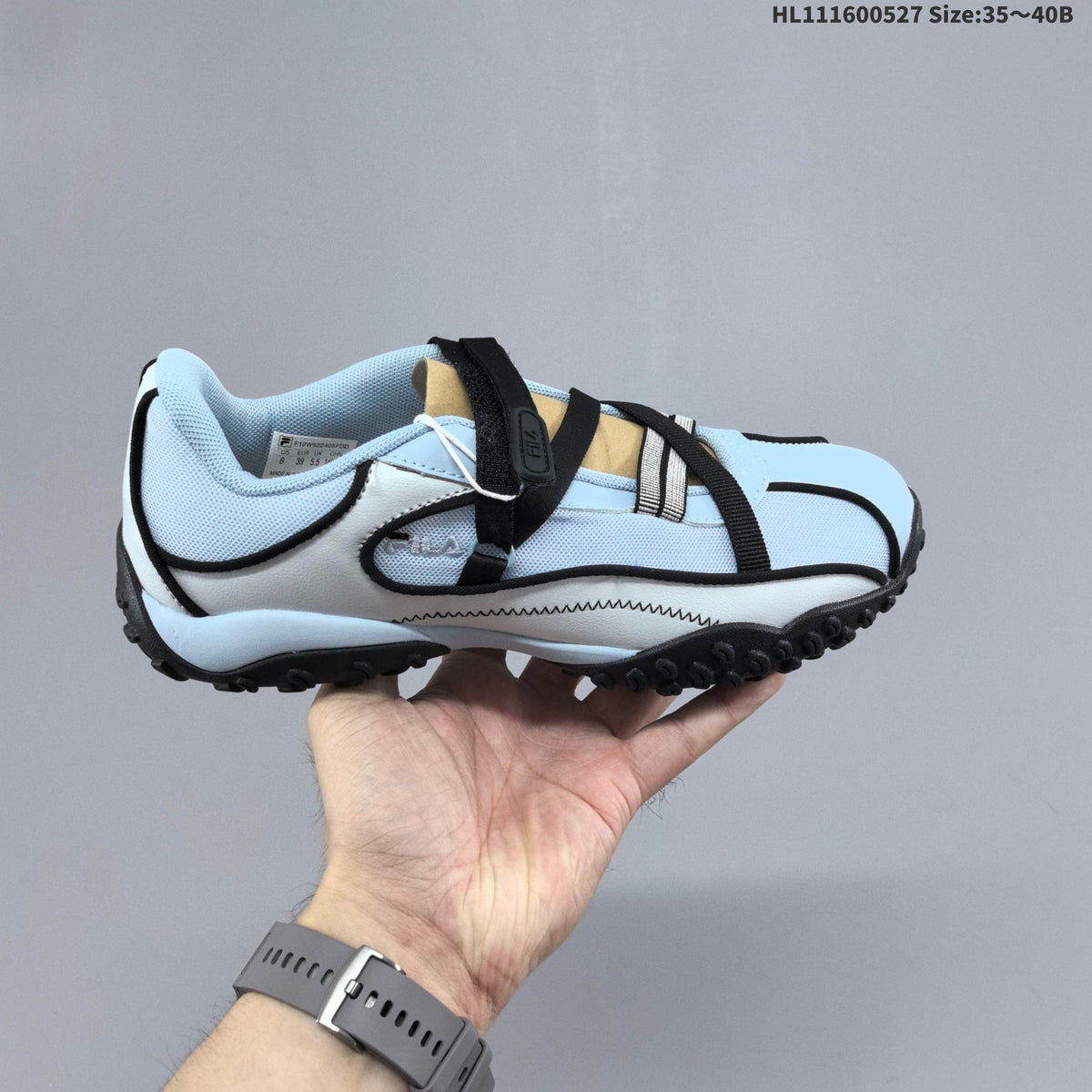 FILA Pebble Sandal Mary Jane Sneakers in Light Blue