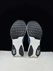 On Cloudboom Strike LS Running Shoes, White and Blue
