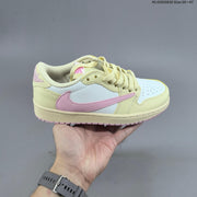 Jordan 1 Low OG Shy Pink Low-Top Sneakers