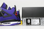 Jordan 4 Retro Purple Suede Sneakers 308497-406