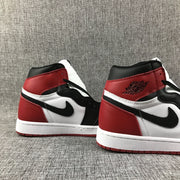 Air Jordan 1 High Black Toe Sneakers 555088-184