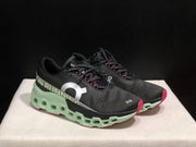On Cloudmonster 2 Running Shoes, Black and Mint Green