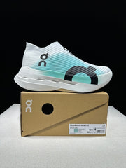 On Cloudboom Strike LS Running Shoes White Light Green