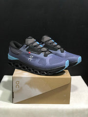 On Cloudstratus 3 Running Shoes, Black and Blue