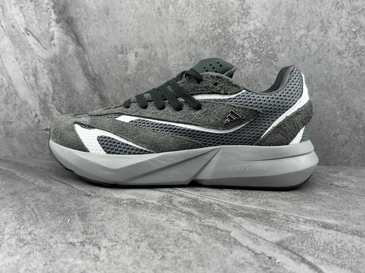 Adidas Lightstrike Gray Mesh Running Shoes