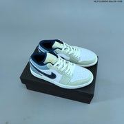 Nike Air Jordan 1 Low Sneakers, White and Color-Accent Styles