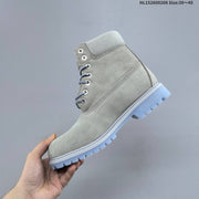 Timberland High-Top Lace-Up Boots in Grey