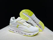 On Cloudnova 2 Sneakers White and Lime