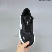 HOKA Bondi 9 Black and White Running Shoes