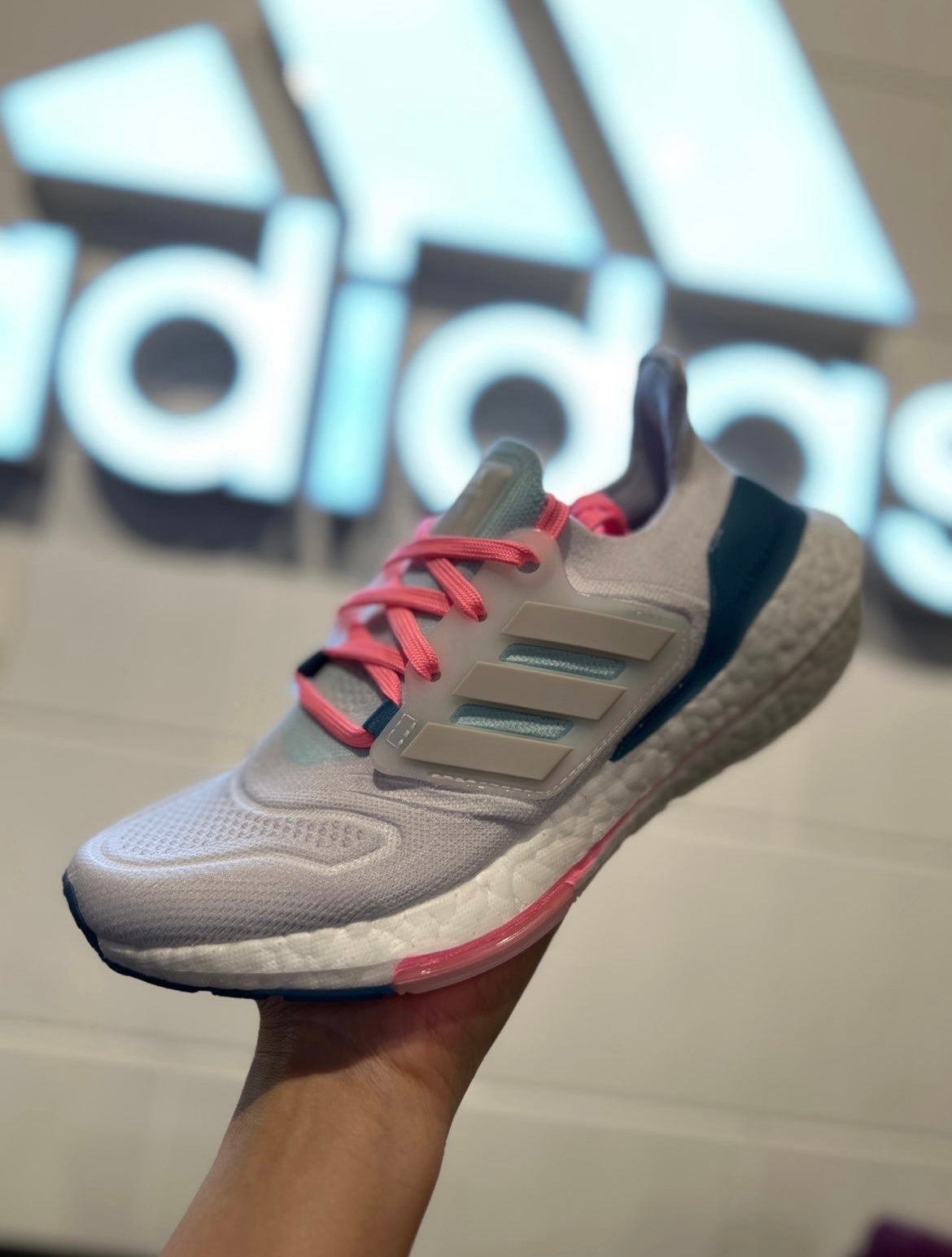 adidas UltraBoost 22 Sneakers GX5929 White Blue Pink