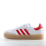 adidas Samba Platform Sneakers White Red Gum Sole