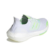 adidas UltraBoost 22 GX5926 White and Green Running Shoes