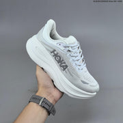 HOKA Bondi 9 Low-Top Running Shoes, White, Style 1162012