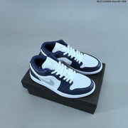 Nike Air Jordan 1 Low Sneakers, White and Color-Accent Styles