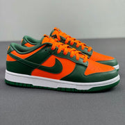 Nike Dunk Low Miami Hurricanes Green and Orange DD1391-300