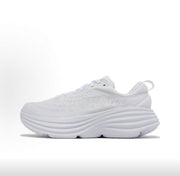 HOKA Bondi 8 White Running Sneakers