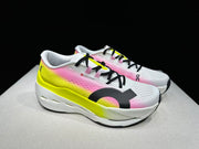 On Cloudboom Max Running Shoes, White Pink Yellow
