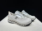 On Cloudsurfer Trail 2 Shoes in Gray and White