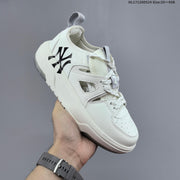 New York Yankees Low-Top Platform Sneakers, White