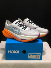 HOKA Mach X 2 Running Shoes in Gray and Orange