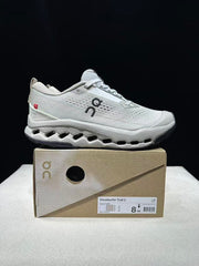 On Cloudsurfer Trail 2 Shoes in Gray and White