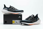 adidas Ultraboost 21 FY0389 Running Shoes, Black and Grey