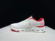 On Cloudnova Form 2 White and Red Sneakers