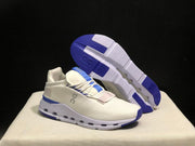 On Cloudnova 1 Sneakers, White and Blue