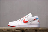 Nike Sneaker in White, Red and Iridescent Accents 554723-104